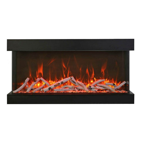 Image of Amantii 88" Tru View XL XT 3 Sided Glass Electric Fireplace | 88-TRV-XL-XT