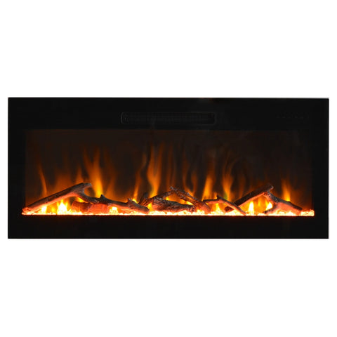 Image of Amantii Evolution Linear 36" Fire & Ice Electric Fireplace | EVO3620