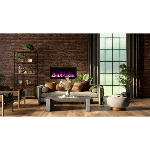 Image of Amantii Evolution Linear 42" Fire & Ice Electric Fireplace | EVO4220