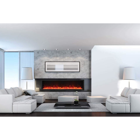 Image of Amantii Panorama BI Deep XT 88" Smart Built-in Electric Fireplace | BI-88-DEEP-XT