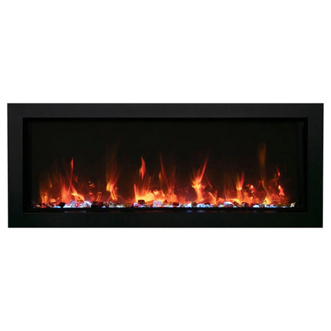 Image of Amantii Panorama BI Series 30" Extra Slim Smart Electric Fireplace | BI-30-XTRASLIM