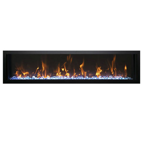 Image of Amantii Panorama BI Series 60" Extra Slim Smart Electric Fireplace | BI-60-XTRASLIM