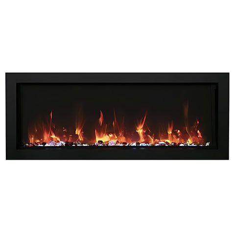 Image of Amantii Panorama BI Series 60" Slim Smart Electric Fireplace | BI-60-SLIM-OD