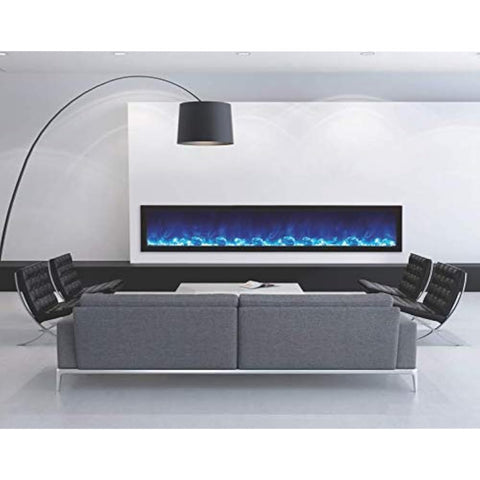 Image of Amantii Panorama BI Series 88" Slim Smart Electric Fireplace | BI-88-SLIM-OD