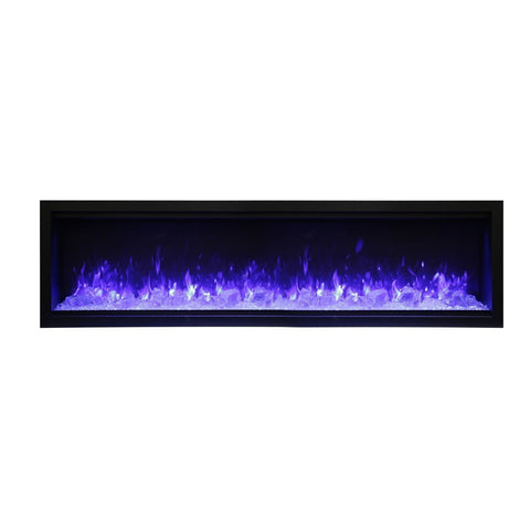 Image of Amantii Symmetry XT Smart 100" Indoor/Outdoor Built-in Electric Fireplace | SYM-100-XT