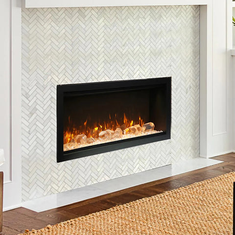 Image of Amantii Symmetry XT Smart 34" Indoor/Outdoor Built-in Electric Fireplace | SYM-34-XT