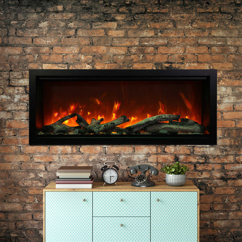 Image of Amantii Symmetry XT Smart 50" Indoor/Outdoor Built-in Electric Fireplace | SYM-50-XT