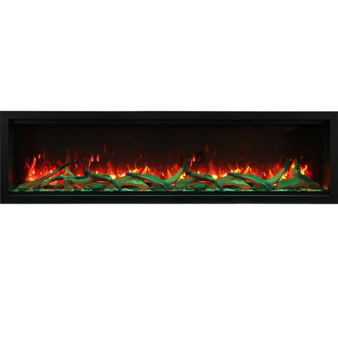 Amantii Symmetry XT Smart 74" Indoor/Outdoor Built-in Electric Fireplace | SYM-74-XT