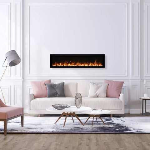 Image of Amantii Symmetry Xtra Slim Smart 60" Electric Fireplace | SYM-60-XTRASLIM