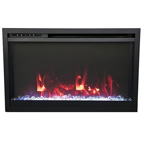 Image of Amantii TRD Traditional Series 33" Xtra Slim Smart Electric Fireplace | TRD-33-XTRASLIM