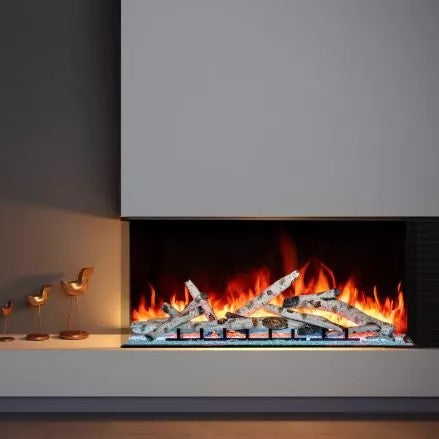 Image of Amantii Tru View Bespoke 55" 3-Sided Built-in Electric Fireplace | TRV-55 BESPOKE