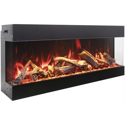 Image of Amantii Tru View Bespoke 65" 3-Sided Built-in Electric Fireplace | TRV-65 BESPOKE