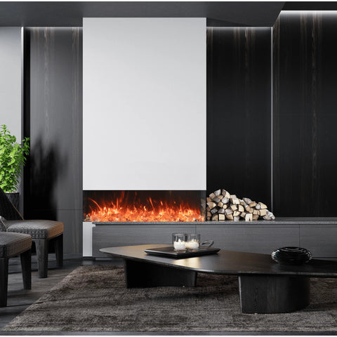 Image of Amantii Tru View Bespoke 65" 3-Sided Built-in Electric Fireplace | TRV-65 BESPOKE