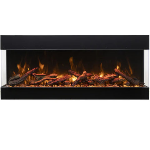 Image of Amantii Tru View Bespoke 85" 3-Sided Built-in Electric Fireplace | TRV-85 BESPOKE