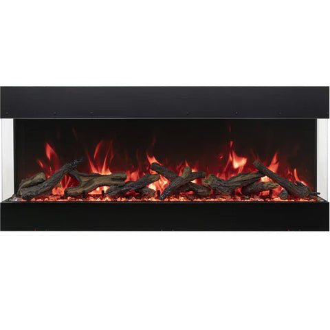 Image of Amantii Tru View Bespoke 85" 3-Sided Built-in Electric Fireplace | TRV-85 BESPOKE