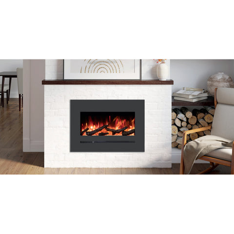 Image of Amantii WM-FML-STL Linear 26" Electric Fireplace | WM-FML-26-3223-STL