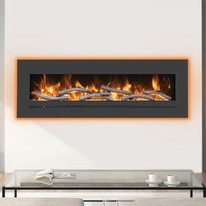 Amantii WM-FML-STL Linear 60" Electric Fireplace |WM-FML-60-6623-STL