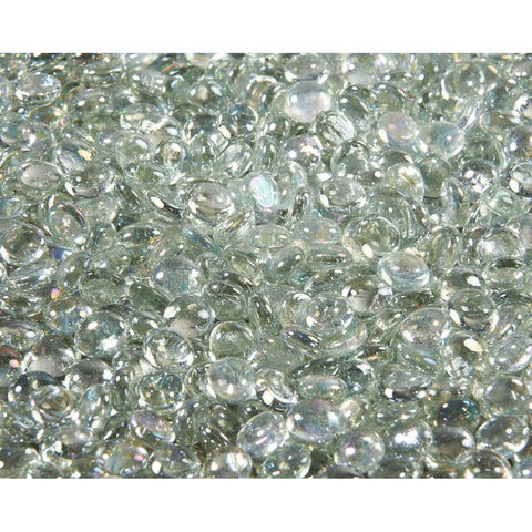 Image of Tempered Fire Glass Gems. (5lb Container)