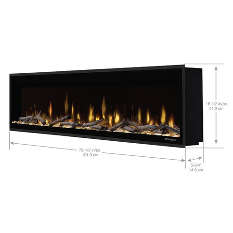 Image of Dimplex Ignite Evolve 74" Linear Built-in Electric Fireplace | EVO74