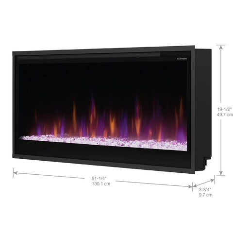 Image of Dimplex Multi-Fire SL Slim 50" Linear Built-in Electric Fireplace | PLF5014-XS