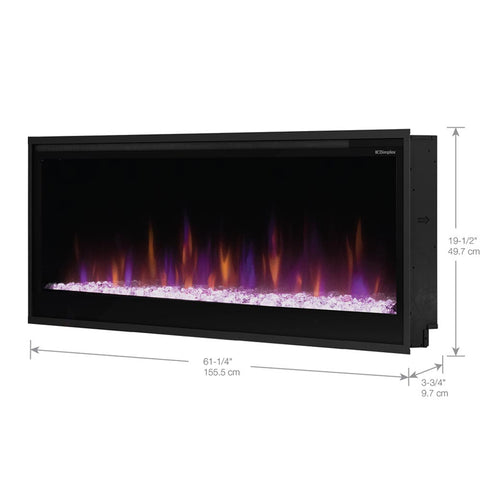 Image of Dimplex Multi-Fire SL Slim 60" Linear Built-in Electric Fireplace | PLF6014-XS