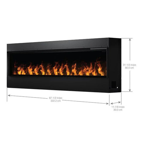 Image of Dimplex Opti-Myst® 86" Linear Wall-Mount/Built-In Electric Fireplace | OLF86-AM