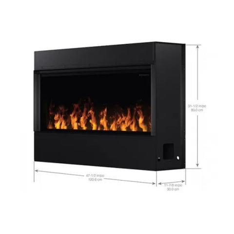 Image of Dimplex Optimyst® 46" Linear Electric Fireplace With Acrylic Ice and Driftwood Media | OLF46-AM