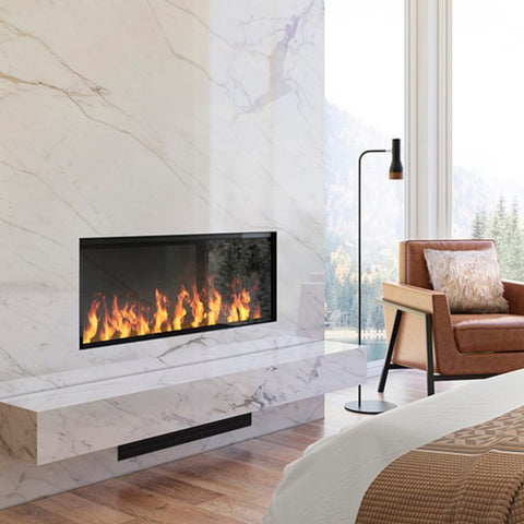 Dimplex Optimyst® 46" Linear Electric Fireplace With Acrylic Ice and Driftwood Media | OLF46-AM
