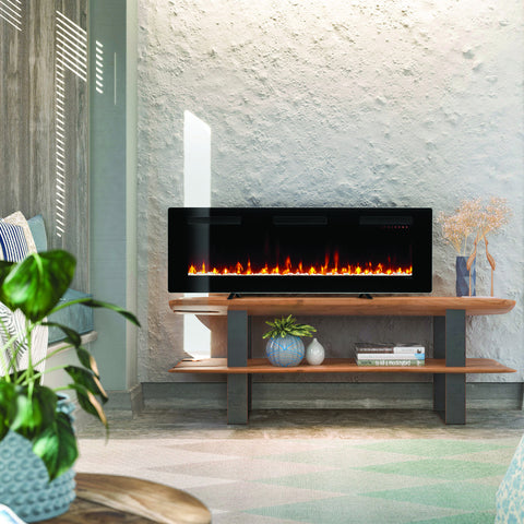 Image of Dimplex Sierra 60" Linear Wall-mounted/Built-in Electric Fireplace | SIL60