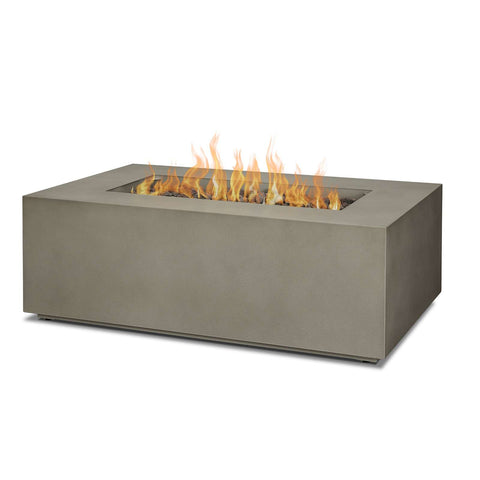 Real Flame Aegean 42" Rectangle Propane or Natural Gas Fire Pit Table | C9811LP-MGRY