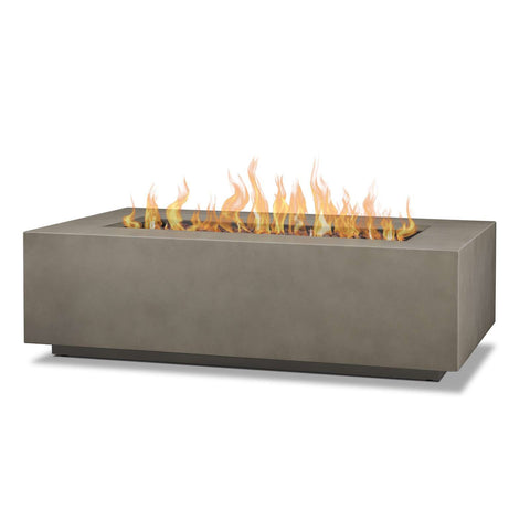 Image of Real Flame Aegean 50" Rectangle Propane or Natural Gas Fire Pit Table | C9813LP-MGRY