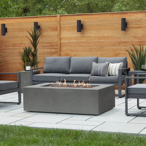 Real Flame Baltic Rectangle Propane Fire Pit Table | 9750LP-GLG