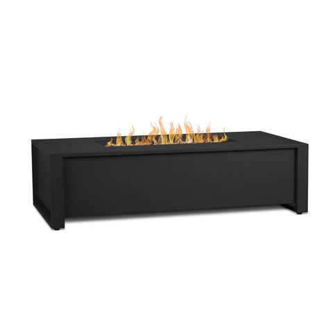 Real Flame Keenan 52" Rectangle Propane Fire Pit Table | 6340LP-BLK