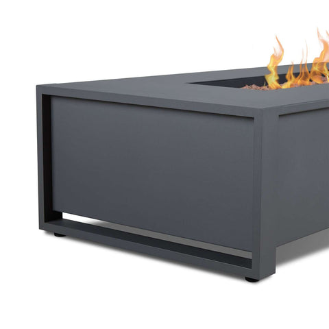 Image of Real Flame Keenan 52" Rectangle Propane Fire Pit Table | 6340LP-GRY