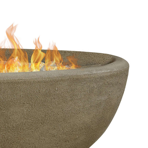 Image of Real Flame Riverside 48" Oval Propane Fire Pit Bowl | 590LP-GLG