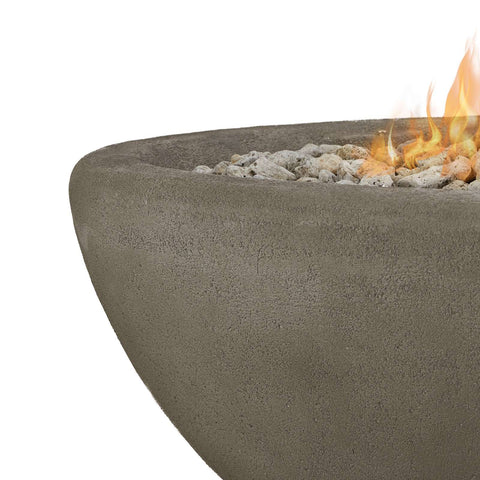 Image of Real Flame Riverside 58" Oval Propane Fire Pit Bowl | 592LP-GLG