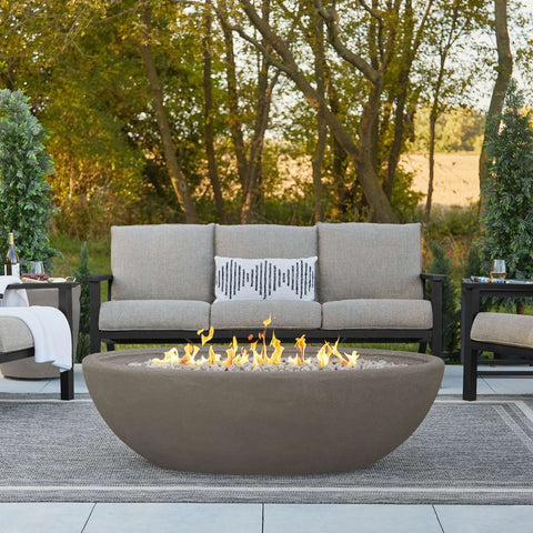 Real Flame Riverside 58" Oval Propane Fire Pit Bowl | 592LP-GLG