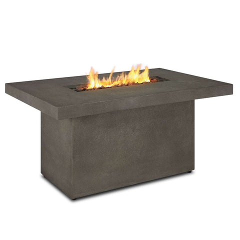 Real Flame Ventura Rectangle Propane or Natural Gas Fire Pit Table | C9640LP-TGLG