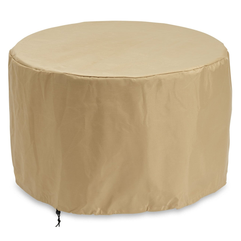 Round Tan Protective Cover. (34" W X 34" D X 21.13" H)