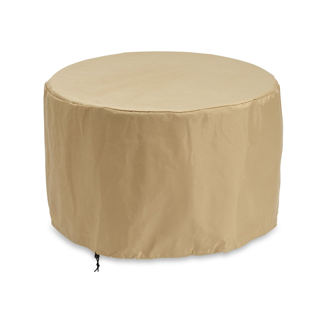 Round Tan Protective Cover. (44" W X 44" D X 21.5" H)