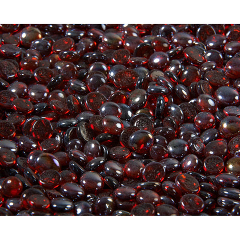 Image of Tempered Fire Glass Gems. (5lb Container)