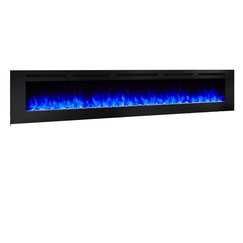SimpliFire Allusion 84" Wall Mount/Recessed Linear Electric Fireplace | SF-ALL84-BK