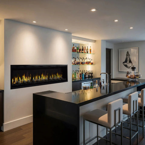 SimpliFire Allusion Edge 78" Linear Electric Recessed Fireplace | SF-ALLE78