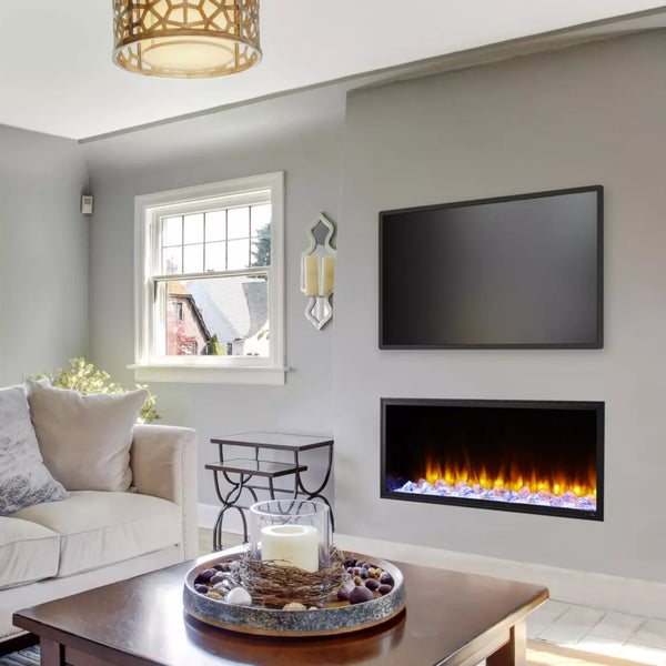 SimpliFire Scion 43" BuiltIn Linear Electric Fireplace SFSC43BK