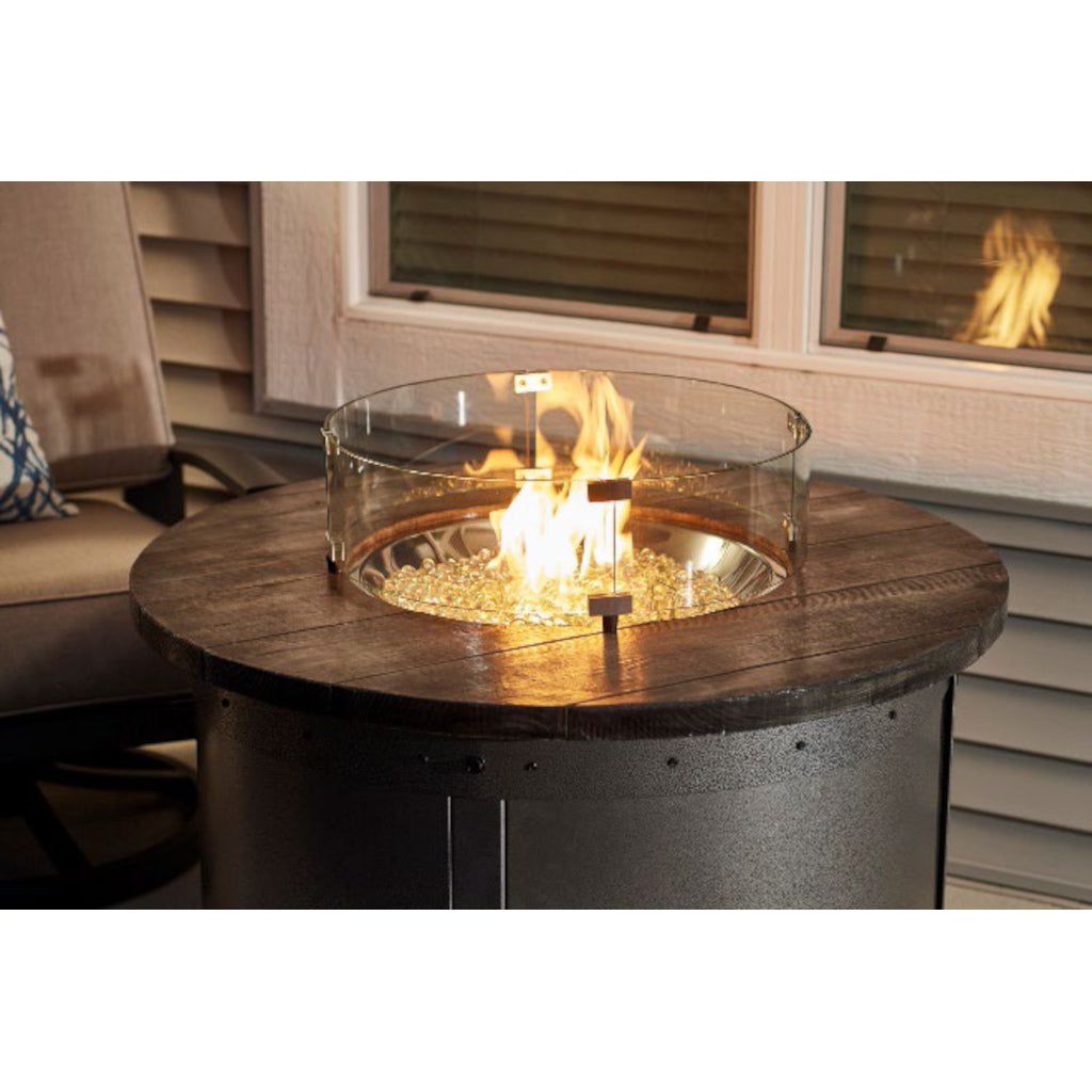 The Outdoor GreatRoom Company Edison Round Gas Fire Pit Table | ED-20