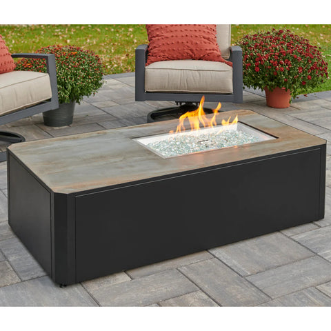 Image of The Outdoor GreatRoom Company Kinney Rectangular Gas Fire Pit Table | KN-1224