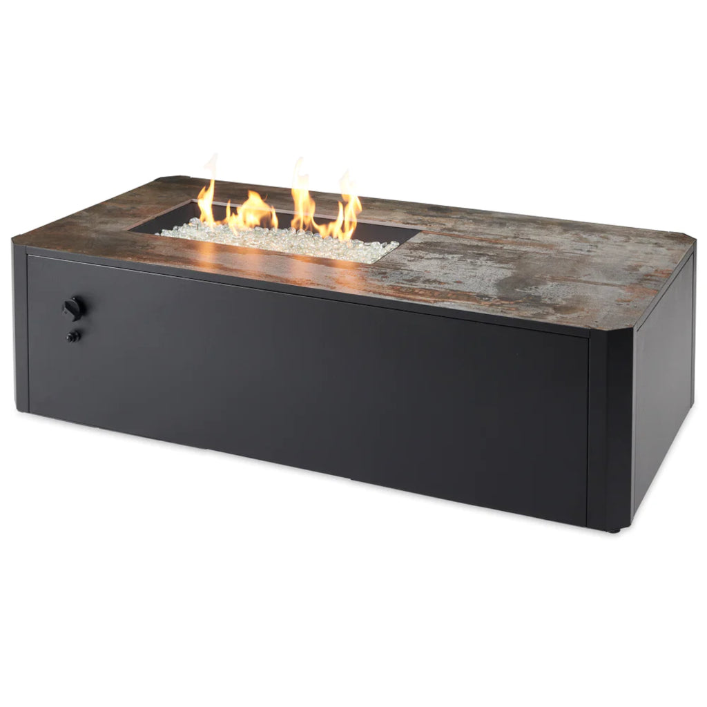 The Outdoor GreatRoom Company Kinney Rectangular Gas Fire Pit Table | KN-1224