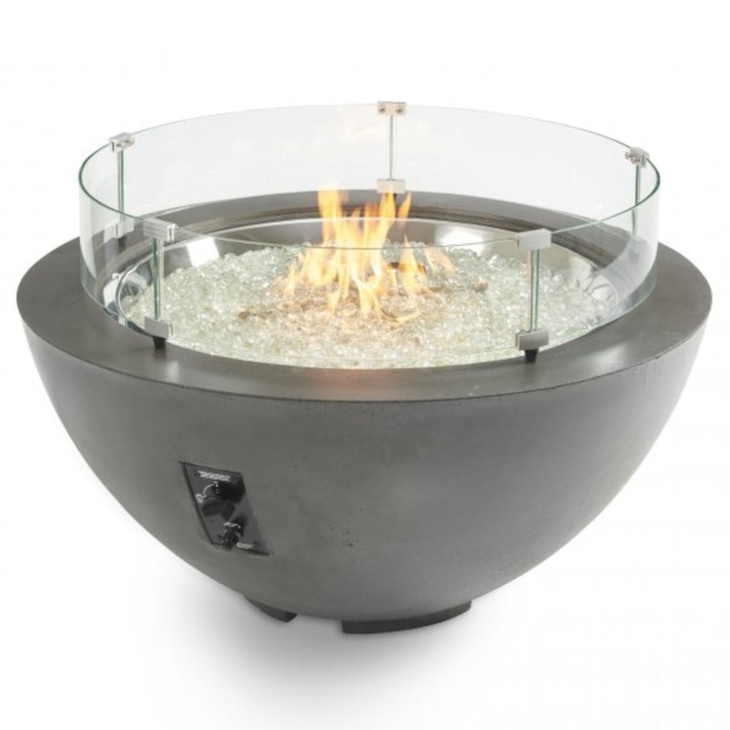 The Outdoor GreatRoom Company Midnight Mist Cove 42" Round Gas Fire Pit Bowl | CV-30MM