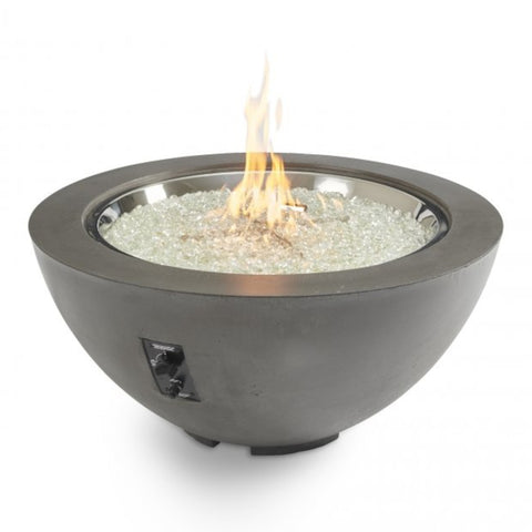 Image of The Outdoor GreatRoom Company Midnight Mist Cove 42" Round Gas Fire Pit Bowl | CV-30MM