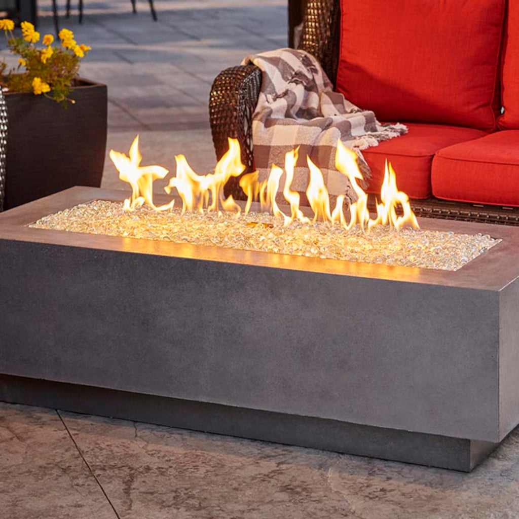 The Outdoor GreatRoom Company Midnight Mist Cove 72" Linear Gas Fire Pit Table | CV-72MM